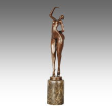 Abstract Figure Statue Lady Decoration Bronze Sculpture TPE-802